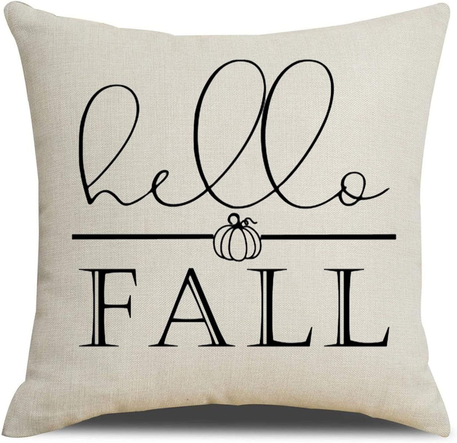 MFGNEH Fall Decor Pillow Covers 20x20 Inch Hello Fall Autumn Farmhouse Decorations Cushion Case for  | Amazon (US)