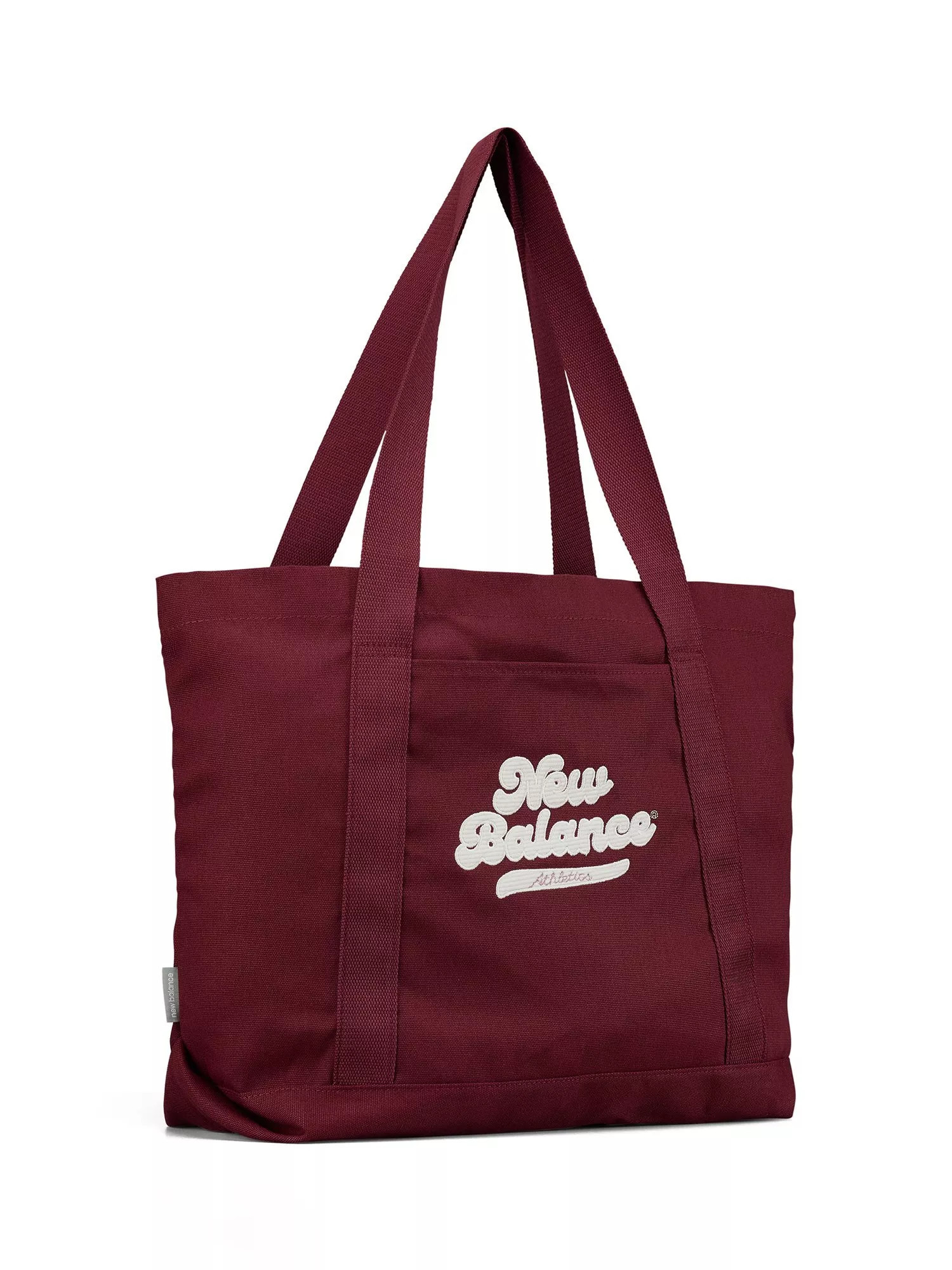 New Balance Classic Cotton Canvas Tote Bag, Monarch Burgundy | John Lewis (UK)