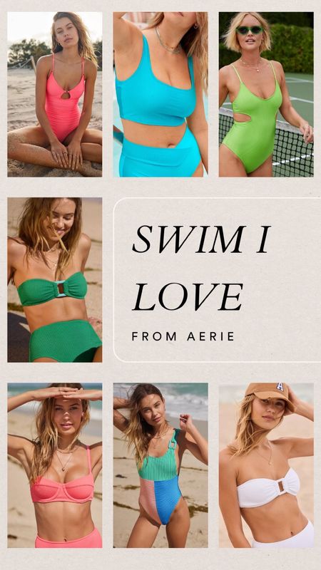 Swim I’m loving from Aerie right now! I love all of these styles for summer!

#LTKfindsunder100 #LTKstyletip #LTKswim