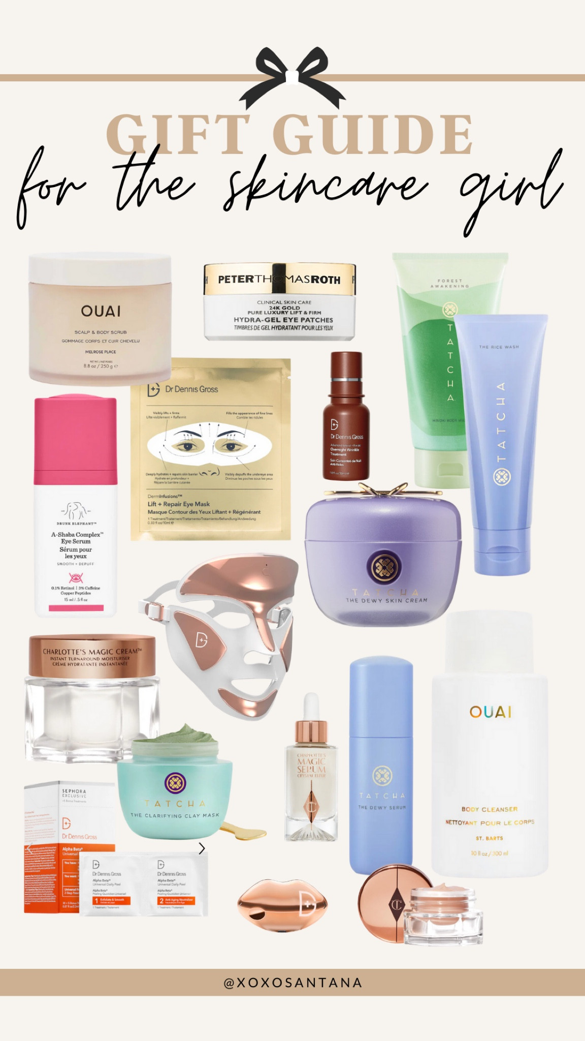 Gift guide for the skincare lover!! (AKA me🥰)
I love high end skincare and these are all my absolute favorite and must haves!!! Everything from Charlotte Tilbury, to Tatcha, drunk elephant, and of course Ouai!!!
I made sure to include everything I love that would make amazing gifts!✨

#LTKHoliday #LTKGiftGuide #LTKbeauty