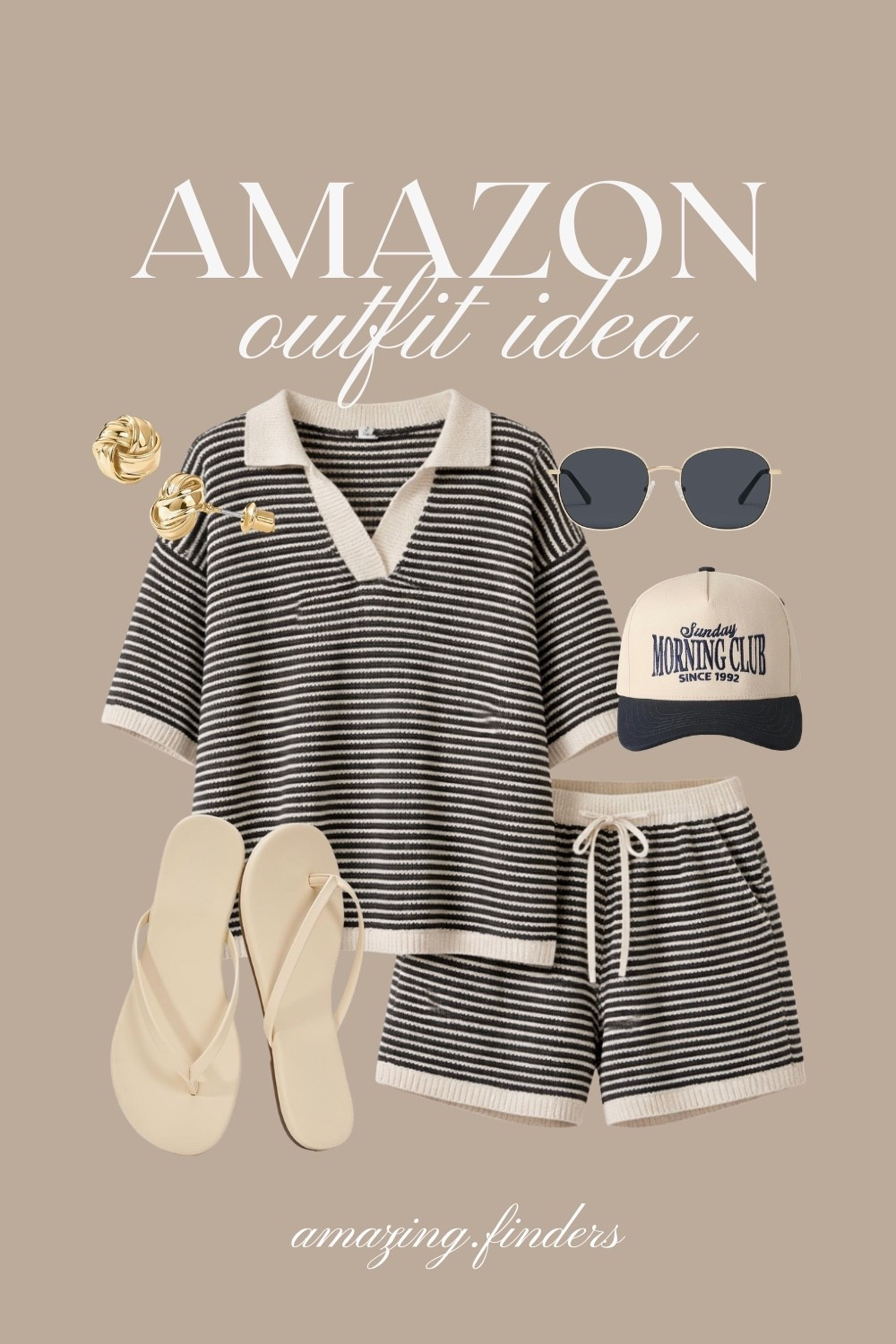 QUAY - Women's Sunglasses, Oversized Round Shades, UV Protected Lenses,
MIRMARU Two-Tone Vintage Canvas Trucker Hats for Men & Women, Adjustable Size Baseball Caps with Trendy Embroidered Design,
PAVOI 14K Gold Plated 925 Sterling Silver Post Love Knot Stud Earrings | Gold Earrings for Women,
Tankaneo Womens Sweater Set 2 Piece Outfits Oversized 3/4 Sleeve V Neck Knit Tops High Waisted Shorts Lounge Sets,
Project Cloud Flip Flops for Women Footwear- Lightweight and Memory Foam Insole Sandals for Women 2026 - Durable Non-Slip Beach Essentials Flats for Women Sandals (Foundations)

#LTKTravel #LTKSwim #LTKSpringSale