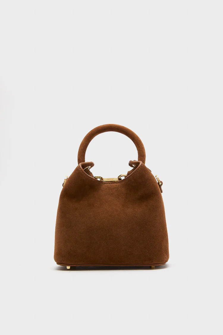 Cognac Suede Madeleine Bag | Tuckernuck (US)