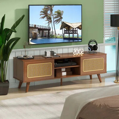 Rattan TV Stand,Media Console | Wayfair North America