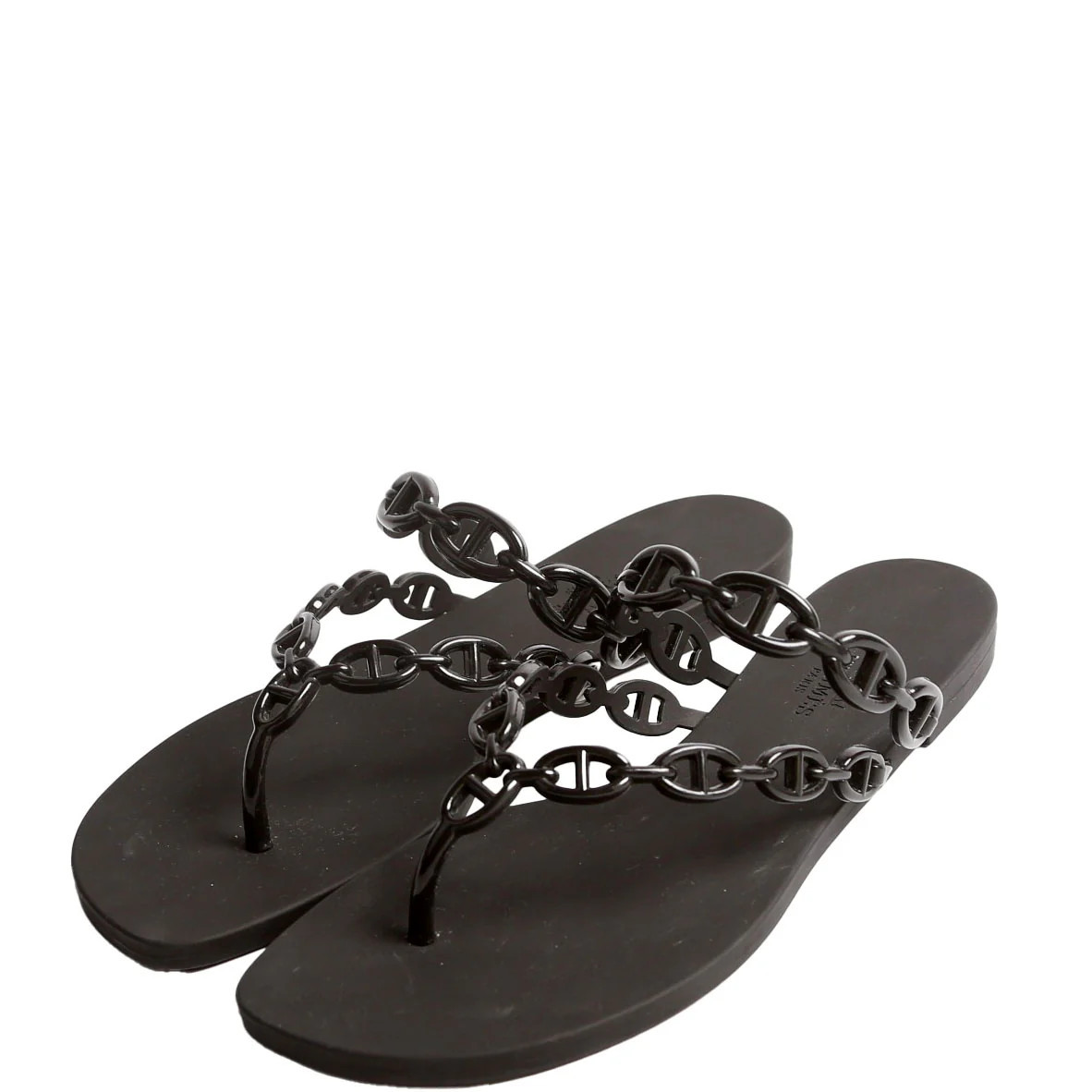 Island Sandal Size 38 Black | Keeks Designer Handbags