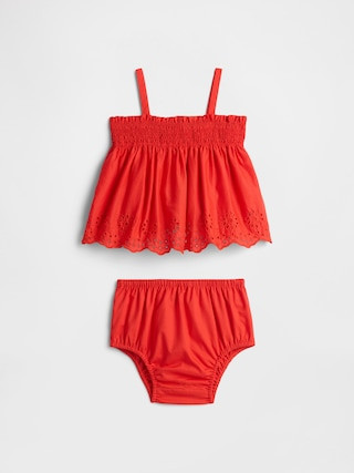 Baby Smocked Two-Piece Outfit Set | Gap Factory