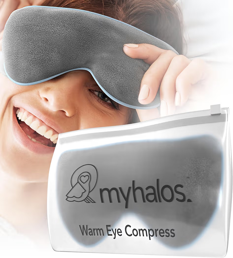 MyHalos® Heated Eye Mask for Dry Eyes - Steam Warm Compress for Eyes - Remove Styes, Chalazion T... | Amazon (US)
