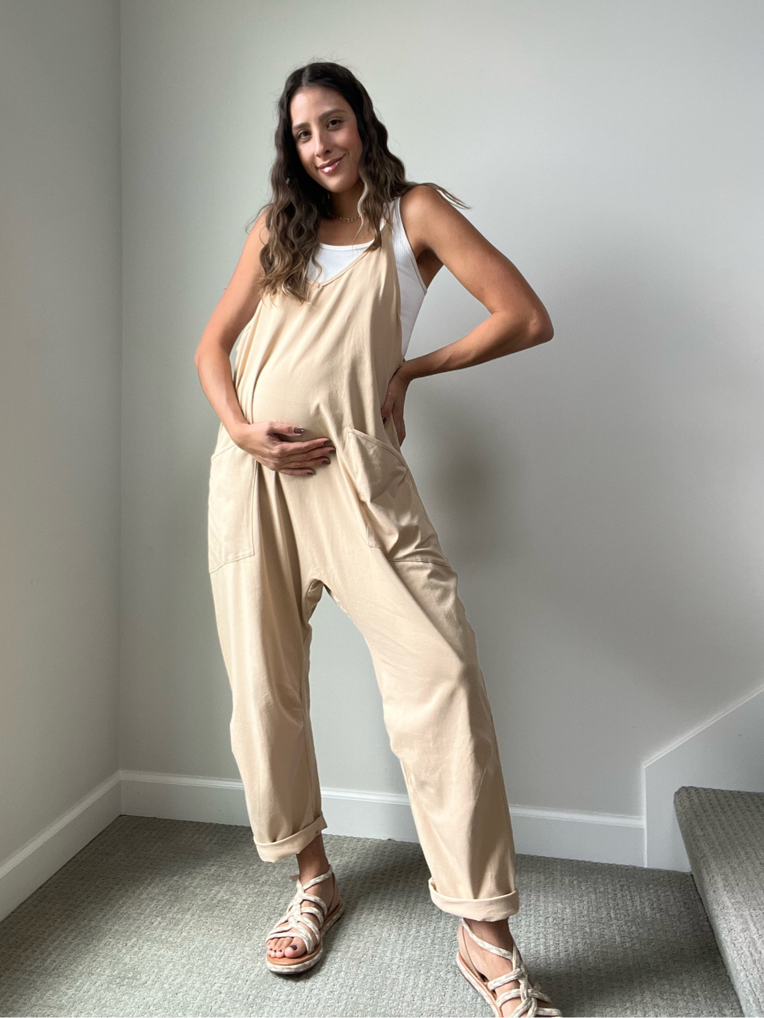 Cutest bump friendly jumpsuit 🤍🤰🏻
Amazon finds, jumpsuit, bump style, mom style 

#LTKfamily #LTKbump #LTKfindsunder50