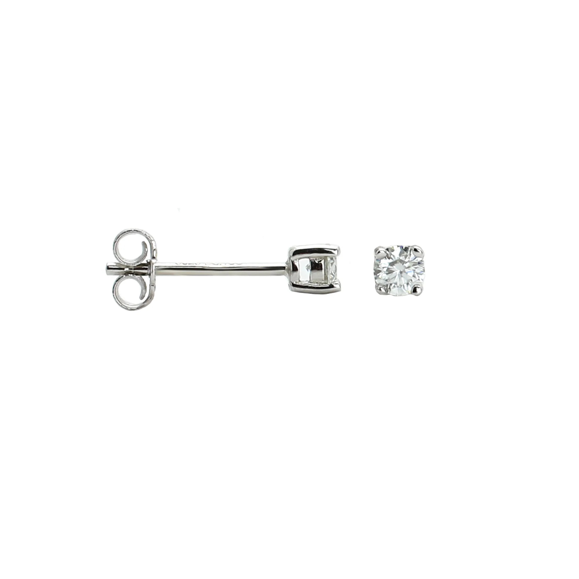 Moissanite MINI SOLITAIRE EARRING | Artizan LLC