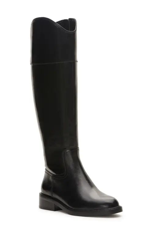 Vince Camuto Alfella Knee High Boot in Black at Nordstrom, Size 8.5 Wide Calf | Nordstrom