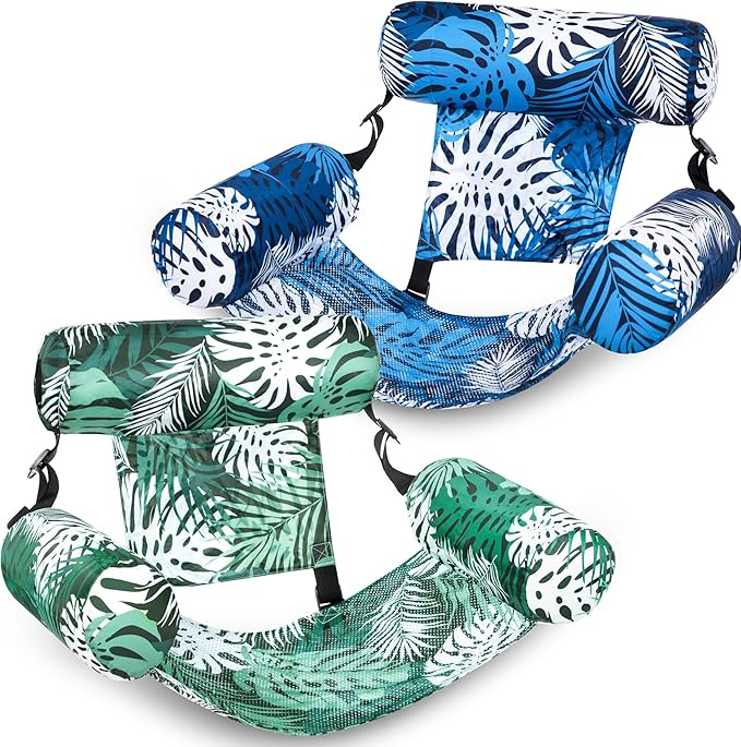 SLOOSH Inflatable Pool Floats Adult,2 Packs Floating Lounge Chairs,Blow up Pool Noodles for Adult... | Amazon (US)