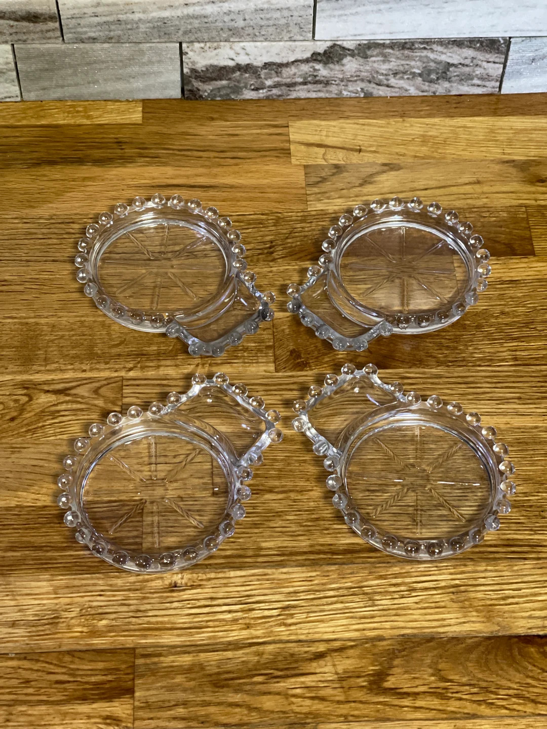 Vintage Hobnail Coaster Ashtrays 4 - Etsy | Etsy (US)
