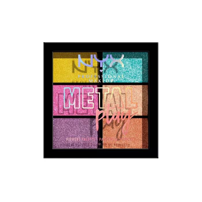 NYX Professional Makeup Foil Play Pressed Pigment Eyeshadow Palette - 0.24oz | Target