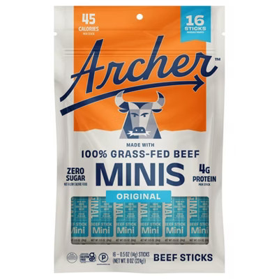 Country Archer Original Beef Mini Sticks - 16ct/8oz | Target