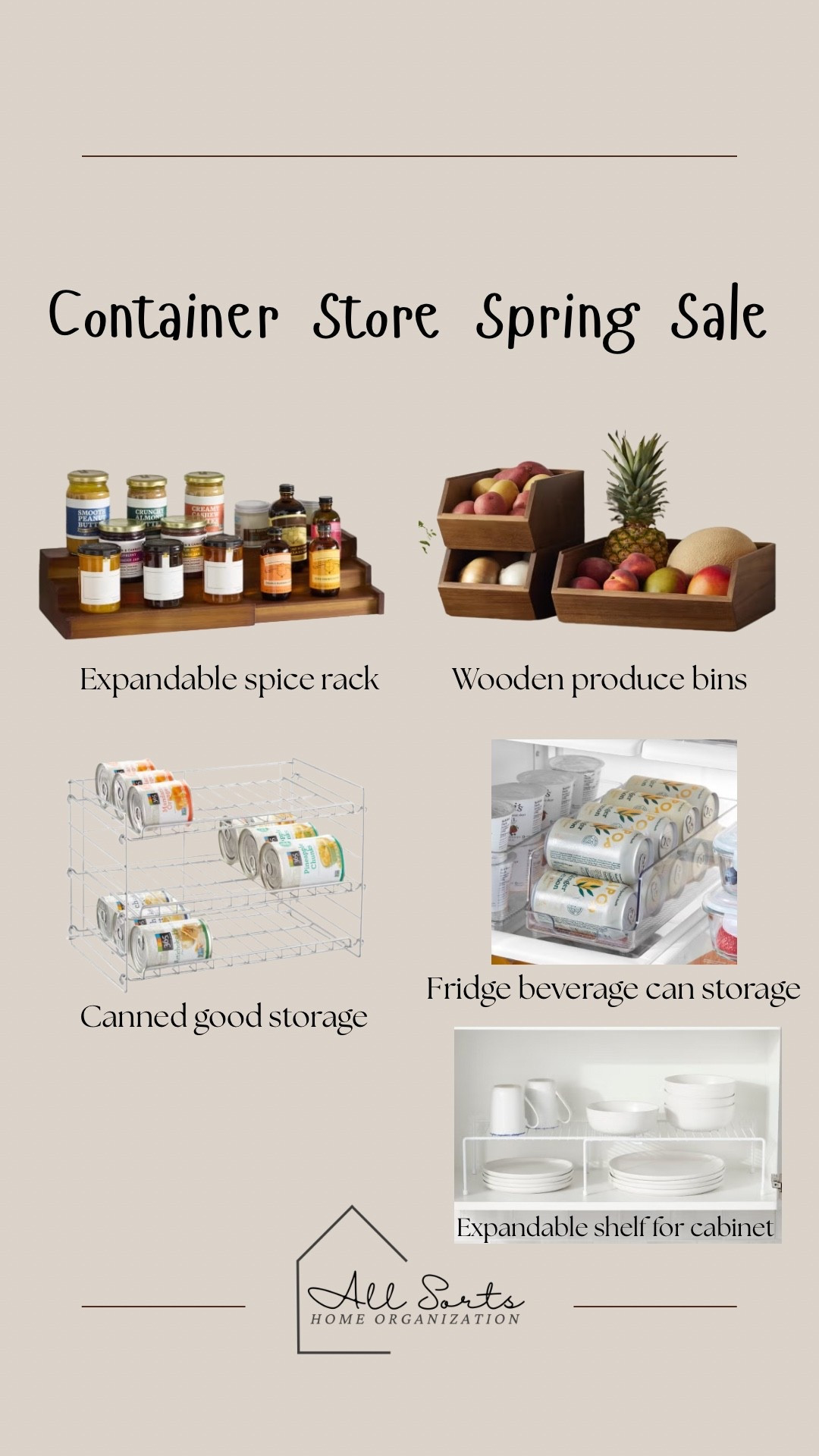 Kitchen/pantry container store favorites 

#containerstore #springsale

#LTKHome #LTKSaleAlert