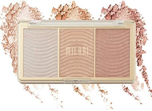 Milani Stellar Lights Highlighter Palette - Rose Glow (0.42 Ounce) 3 Vegan, Cruelty-Free Face Pow... | Amazon (US)