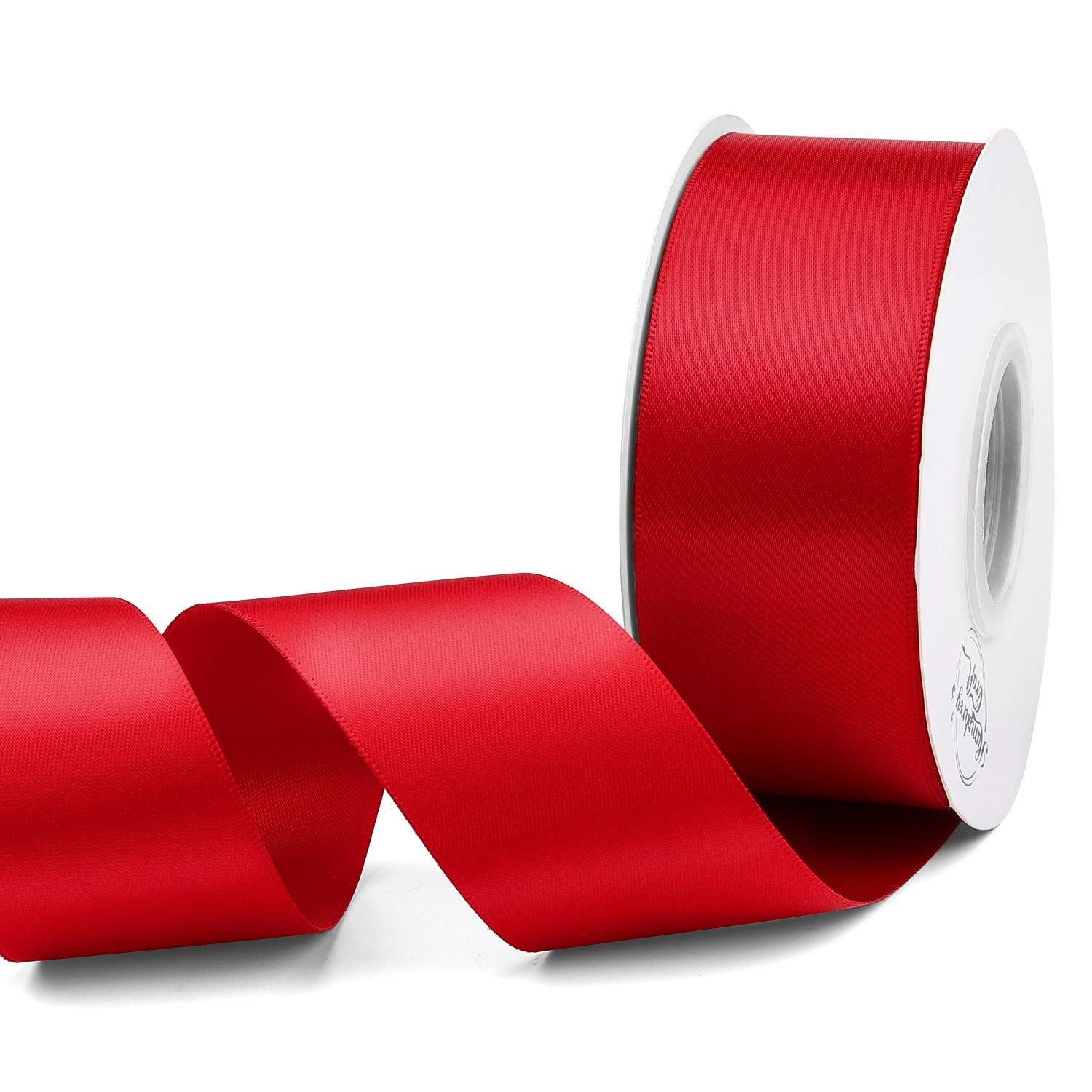 Humphrey's Craft 1-1/2 Inch Red Double Faced Satin Ribbon - 25 Yards Variety of Color for Crafts Gif | Amazon (US)
