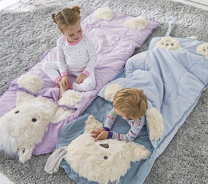 Shaggy Head Puppy Sleeping Bag | Pottery Barn Kids