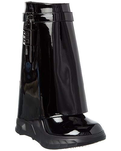 Shark Lock Leather Ankle Boot | Gilt & Gilt City