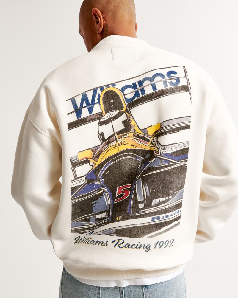 Williams Racing Graphic Crew Sweatshirt | Abercrombie & Fitch (US)