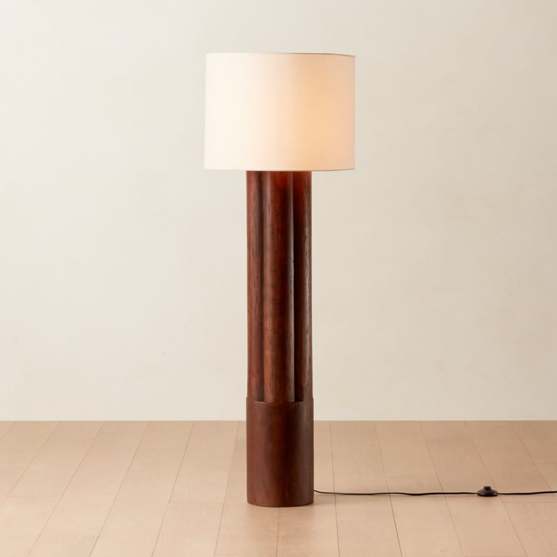 Walden Acacia Wood Floor Lamp + Reviews | CB2 | CB2