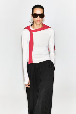 Cotton Long-Sleeved Top | COS UK