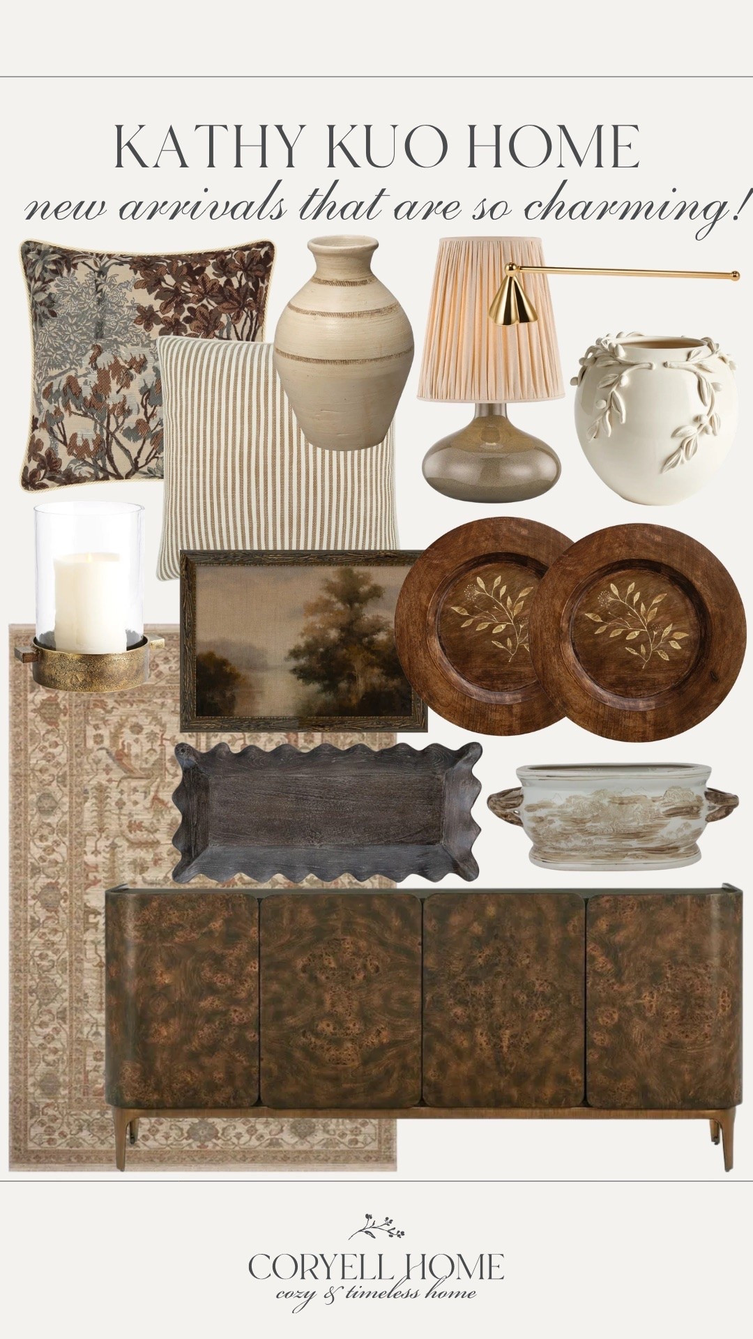 Kathy Kuo Home new arrivals 🤎 So many moody decor and furniture finds. I always find the most timeless pieces from KKH and this new collection of arrivals might be my all-time favorite for a neutral home.

#LTKHome #LTKSeasonal