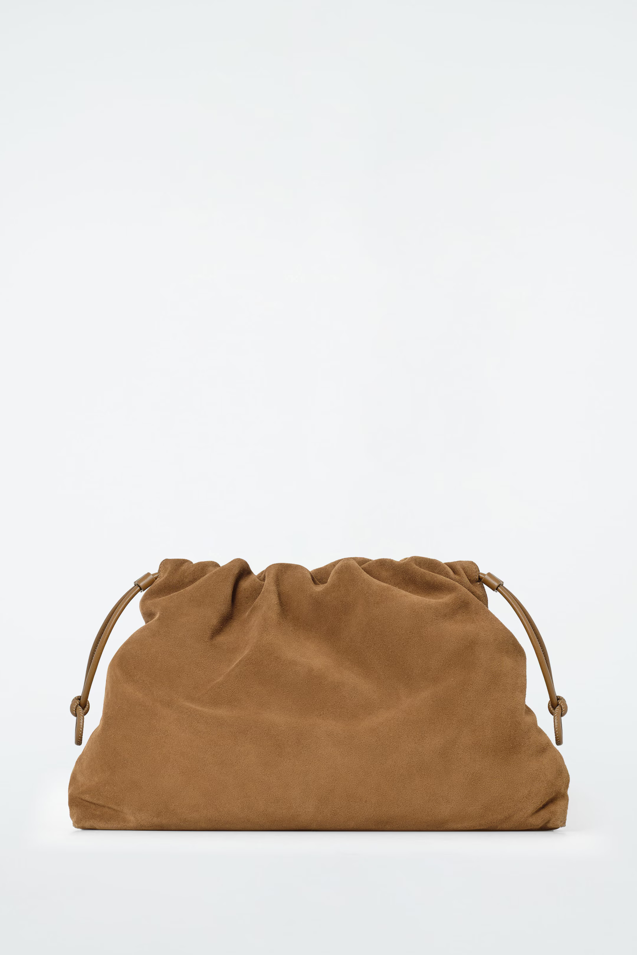CAVATELLI CLUTCH BAG - SUEDE - BROWN | COS UK