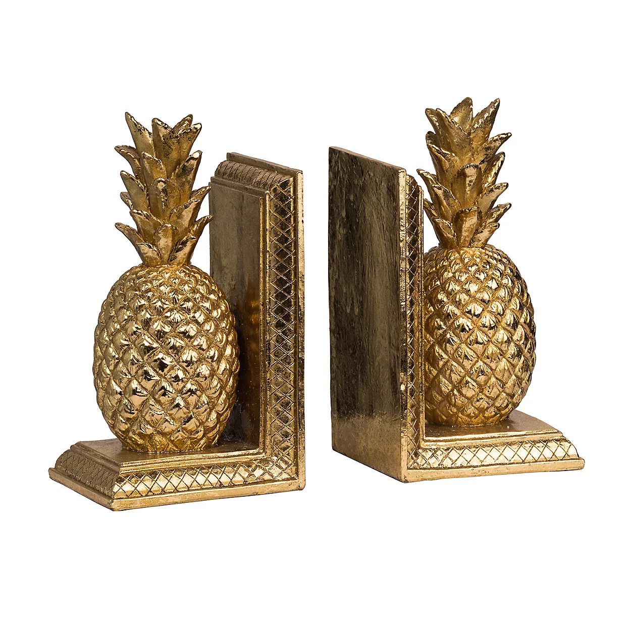 Gold Pineapple 2-Piece Bookend Set | Kohls | Kohl's