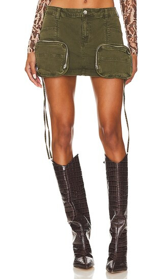 Finn Skirt in Vintage Army Green | Revolve Clothing (Global)