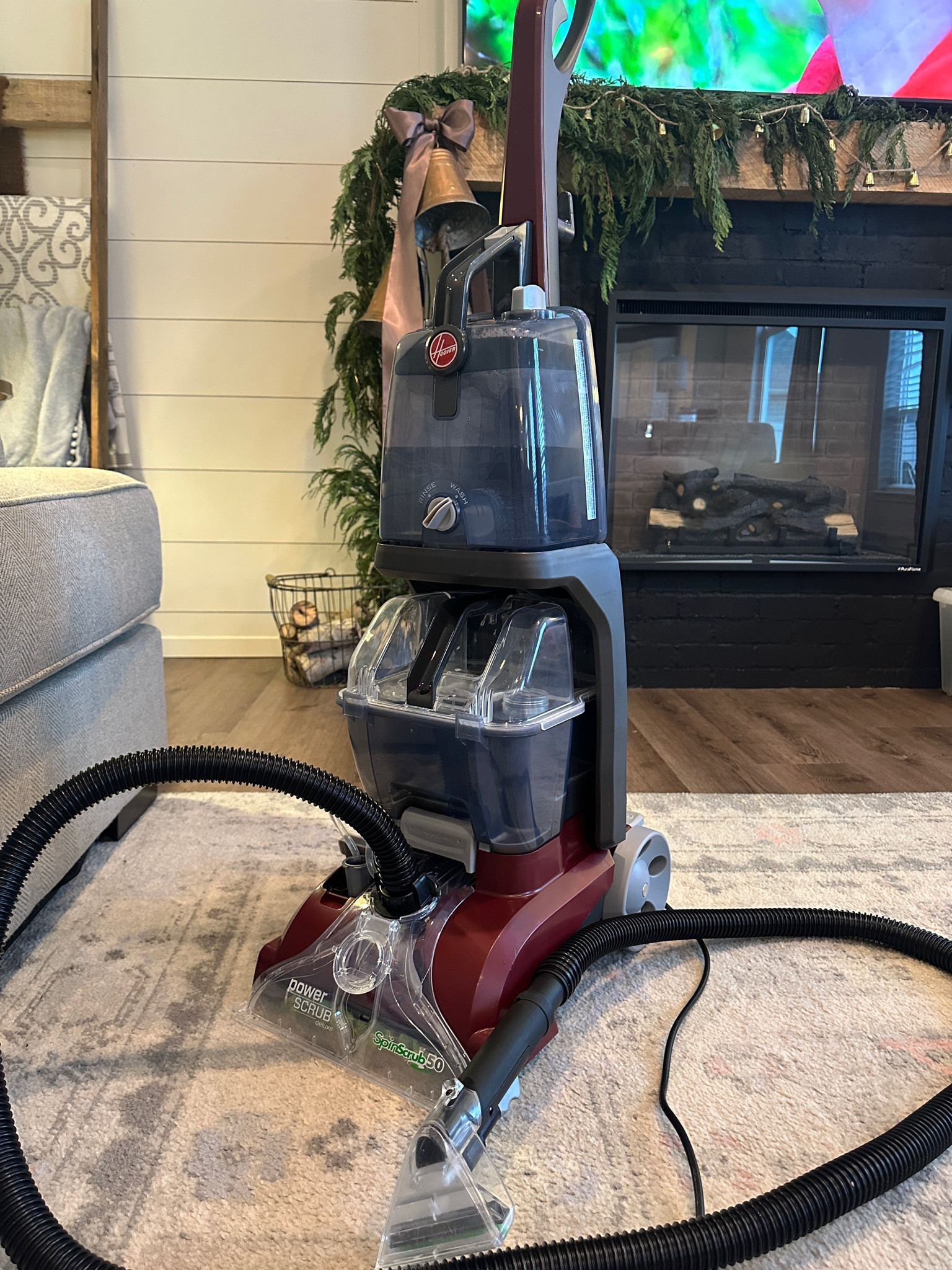 Carpet cleaner and upholstery cleaner in one!!!!! This is amazing and the same price as buying only one of those machines separately!! 