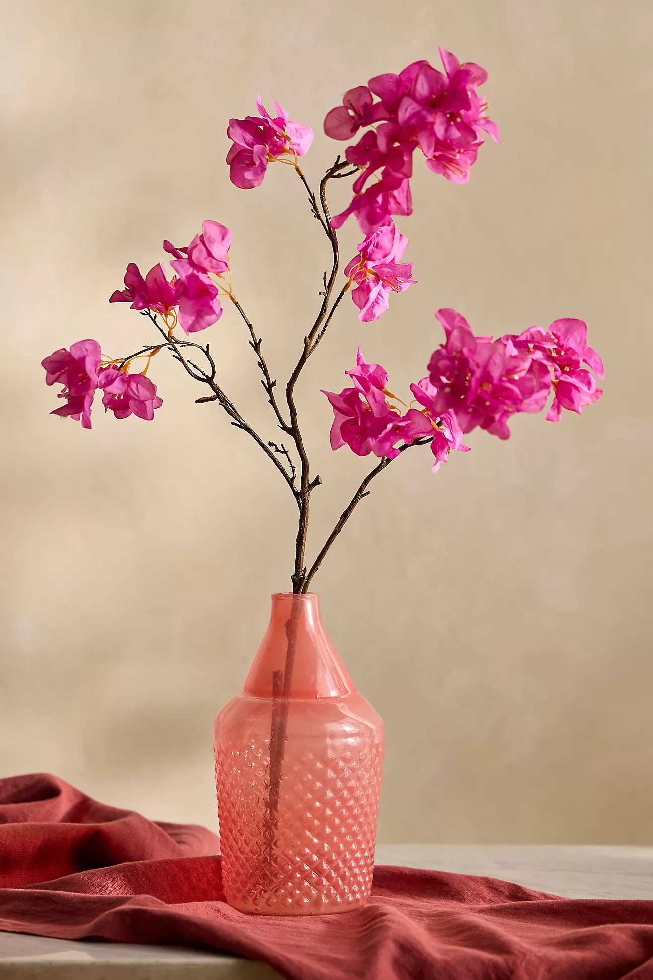 Faux Pink Bougainvillea Spray | Terrain