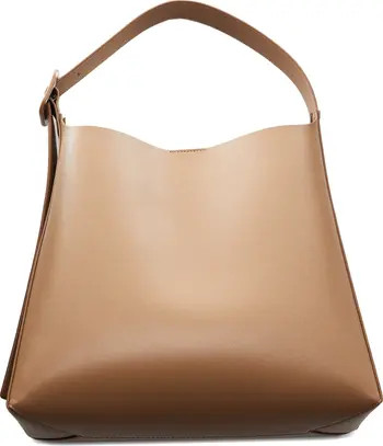 Buckle Detail Faux Leather Shopper | Nordstrom