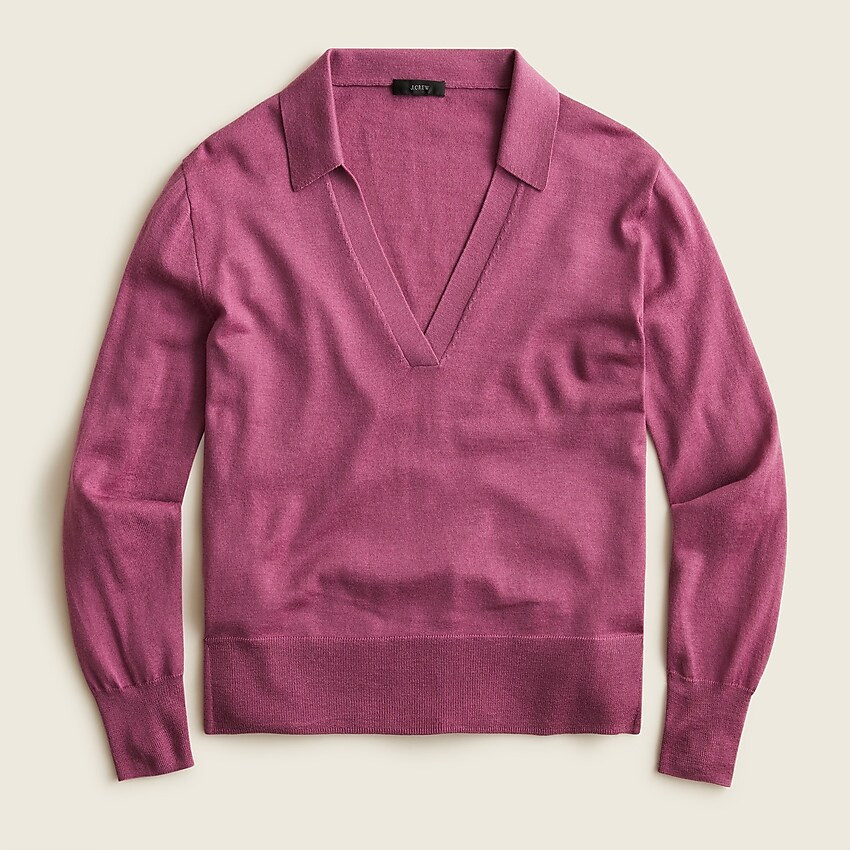 Collared merino wool sweater | J. Crew US