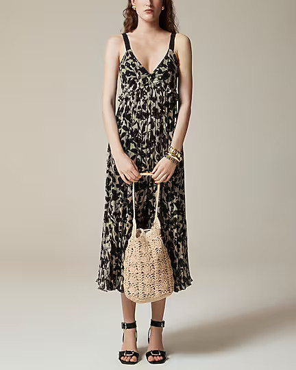 Handknotted faux-raffia bucket bag | J. Crew US