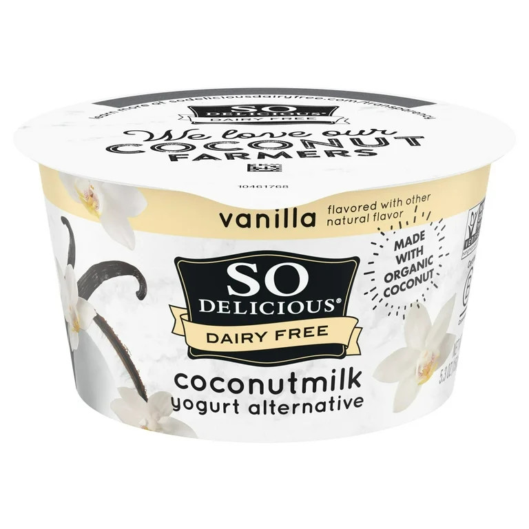 So Delicious Vegan, Dairy Free Vanilla Coconut Milk Yogurt Alternative, 5.3 oz Container - Walmar... | Walmart (US)
