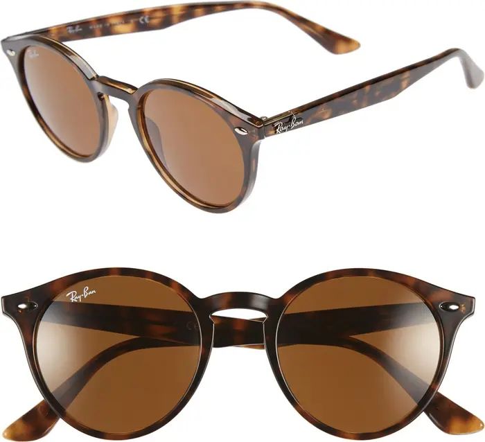 Ray-Ban Highstreet 49mm Round Sunglasses | Nordstrom | Nordstrom