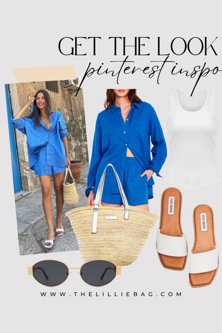 Summer/beach outfit! Set comes in more colors! Sunglasses and shorts are on sale. ✨

Vacation outfit. Summer outfit. Matching set. Tote bag. Sandals.

#LTKStyleTip #LTKFindsUnder50 #LTKSaleAlert