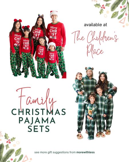 If you’re looking for different-colored plaid pajamas, this Plaid Moose and Christmas Candy Collections might be the ones for you. It features a set for the entire family including the family dog too!

#LTKSeasonal #LTKfamily #LTKHoliday
