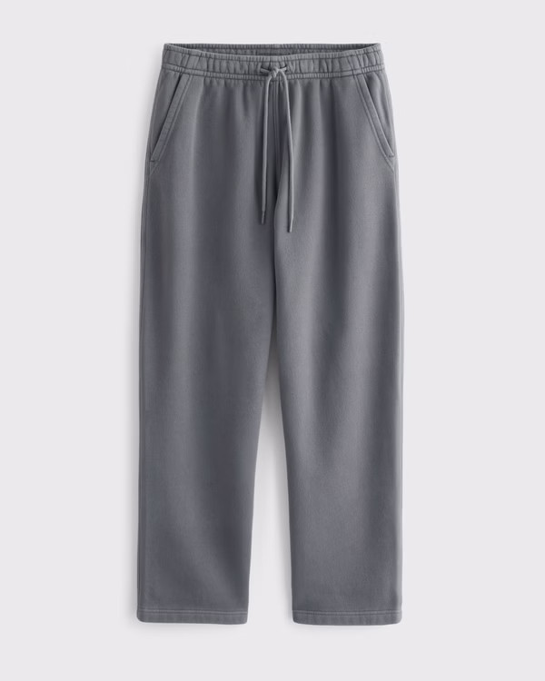 Men's Essential Straight Open-Hem Sweatpant | Men's | Abercrombie.com | Abercrombie & Fitch (US)