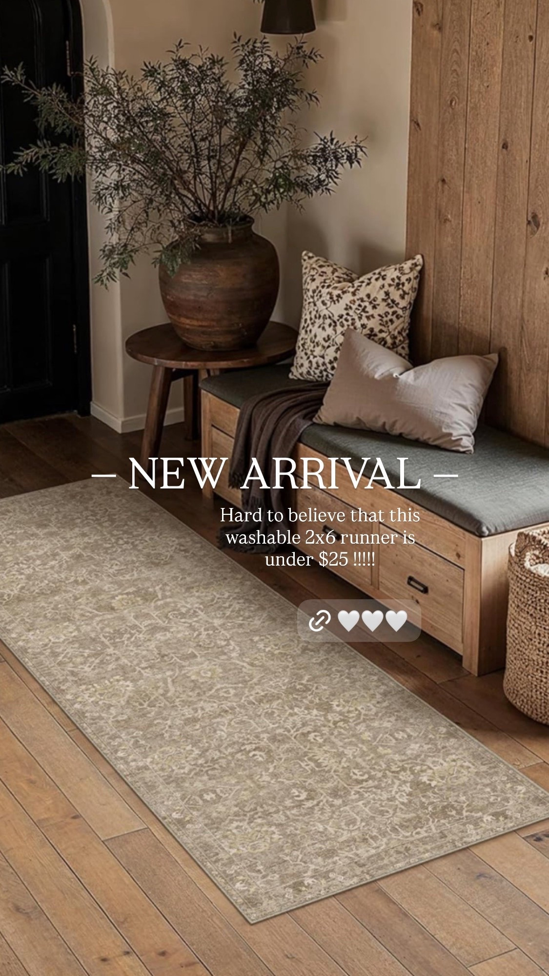 Newest Amazon arrival. Just for this beautiful vintage inspired, washable runner and the color light brown for under $25.

#LTKSaleAlert #LTKHome