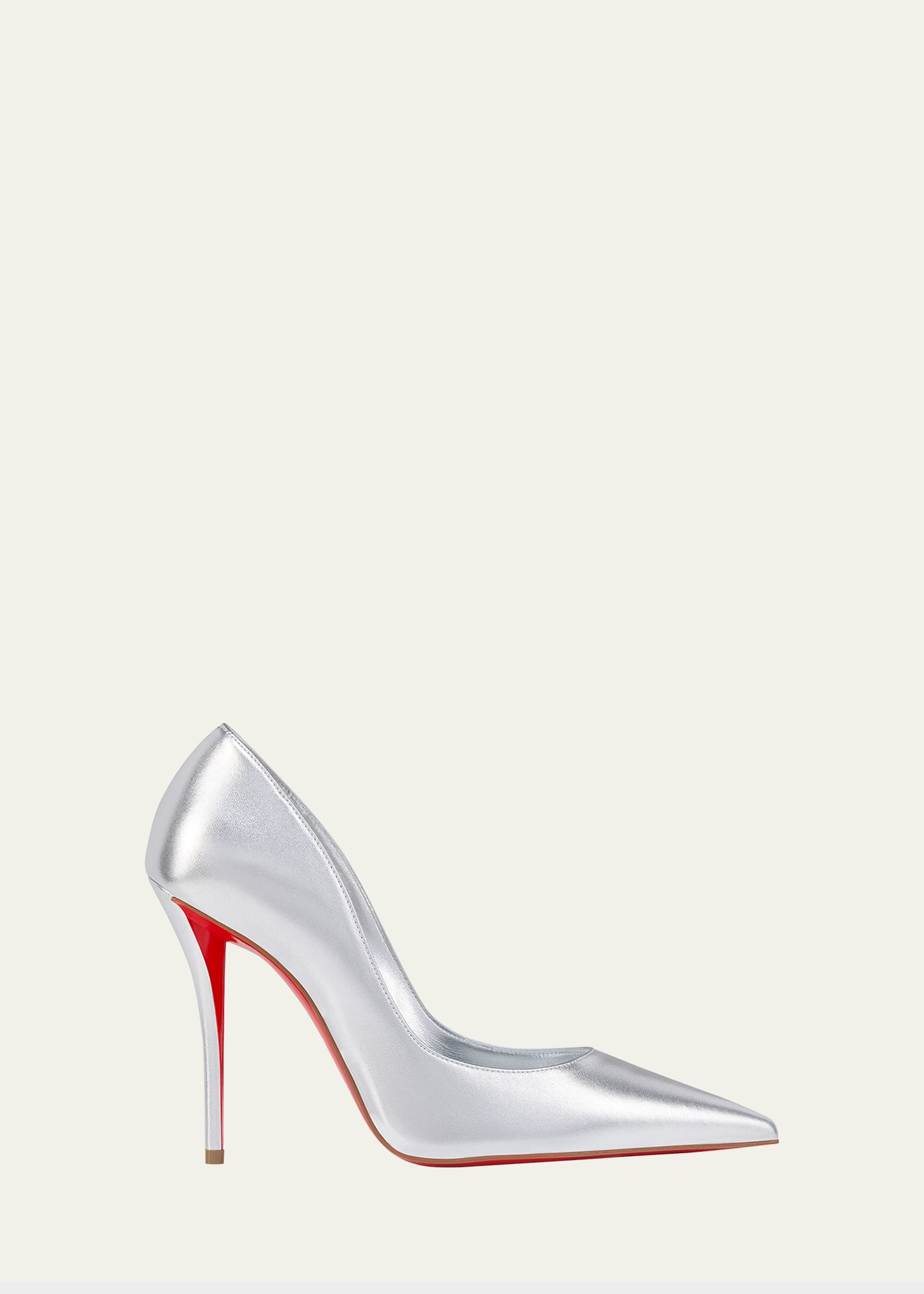 Christian Louboutin 100mm Miss Z Metallic Leather Pumps | Bergdorf Goodman
