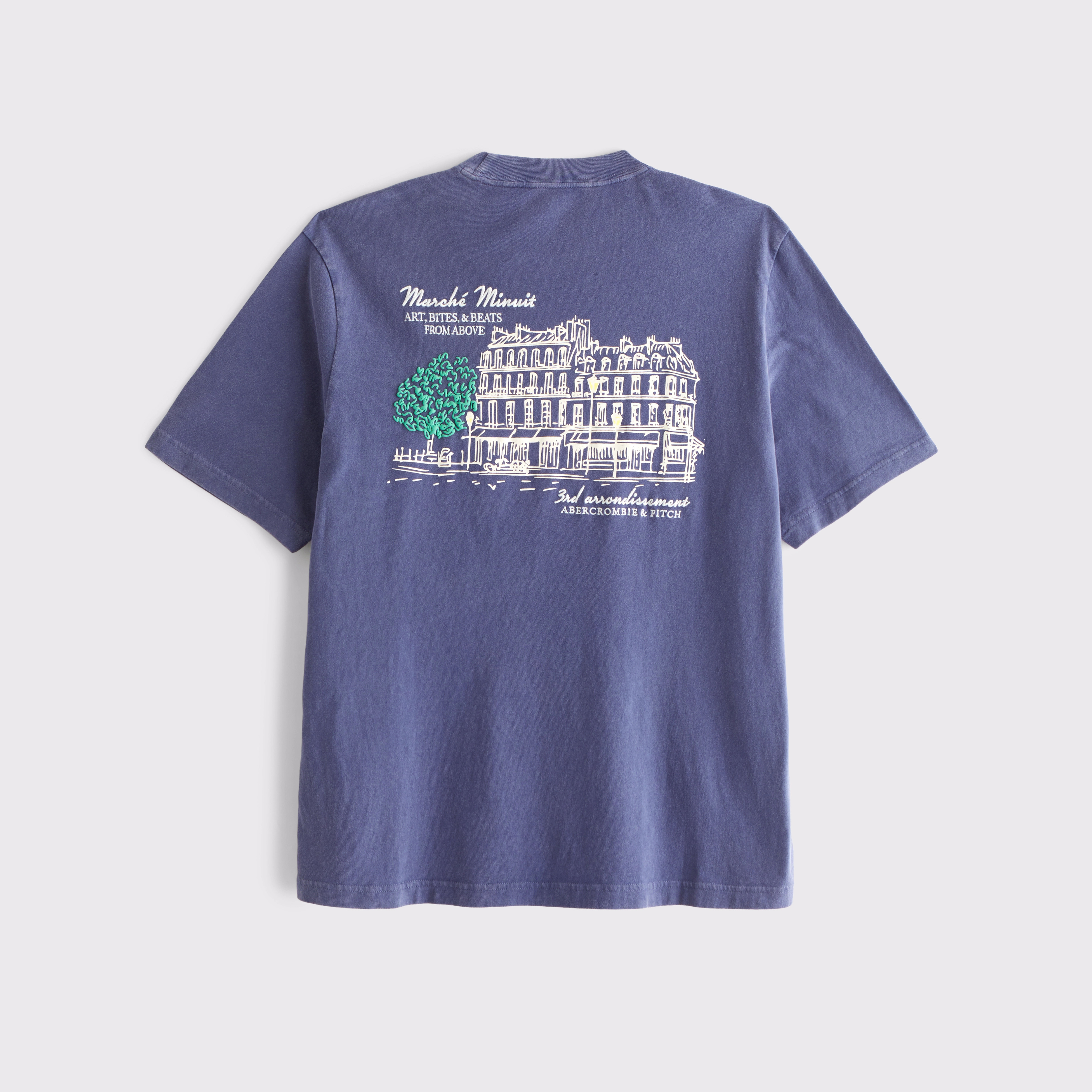 Paris Vintage-Inspired Graphic Logo Tee | Abercrombie & Fitch (US)