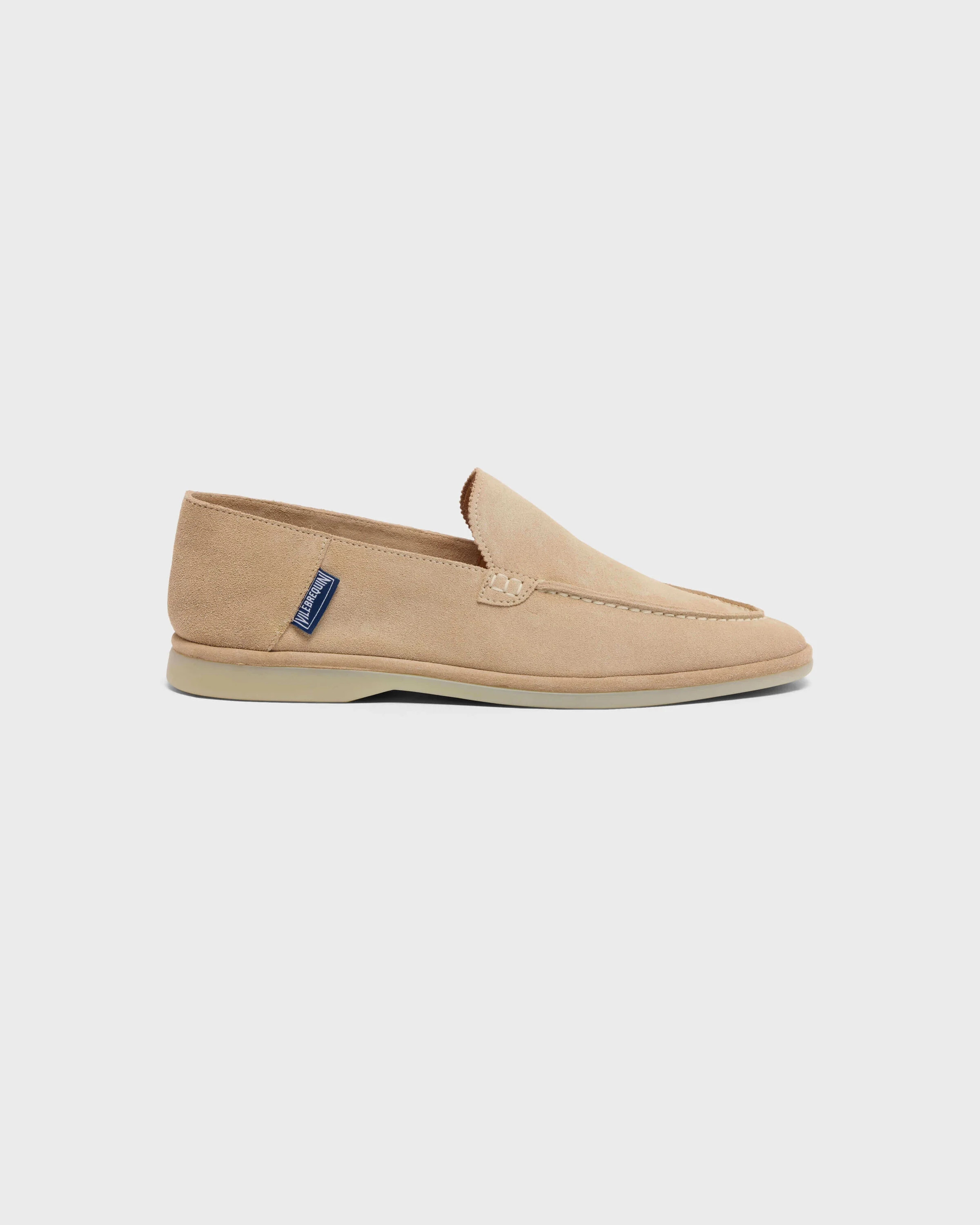 Men Suede Loafers - Beige | Vilebrequin (US)