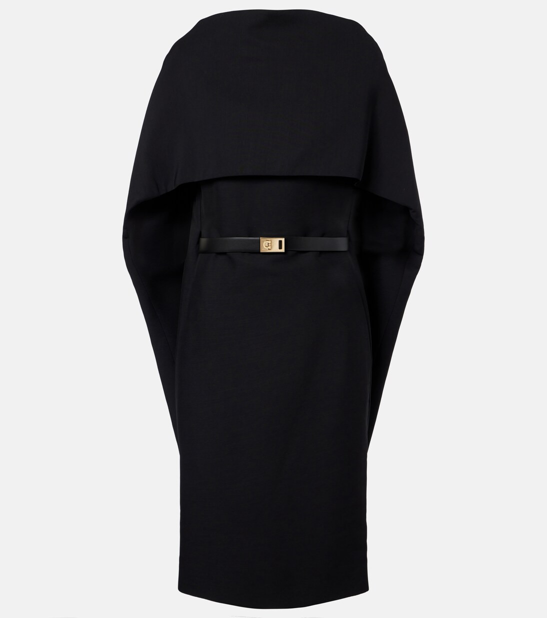 Belted caped midi dress | Mytheresa (UK)