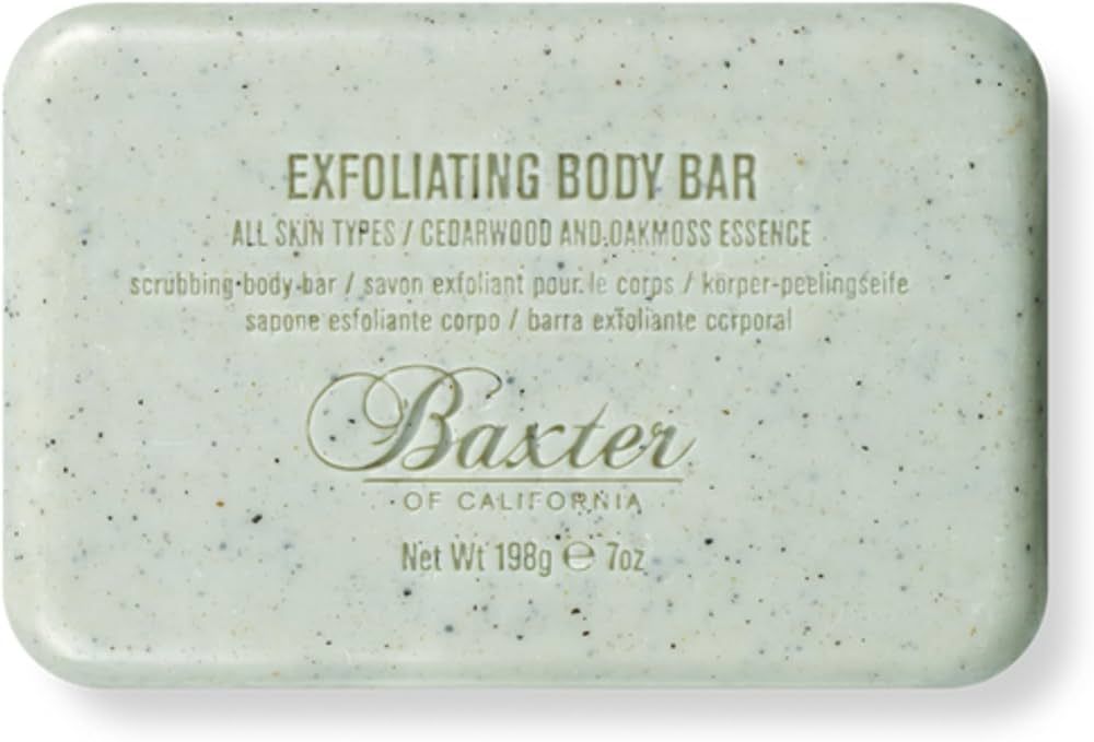 Baxter of California Exfoliating Body Bar Soap for Men with Cedarwood and Oak Moss Essence | For ... | Amazon (US)