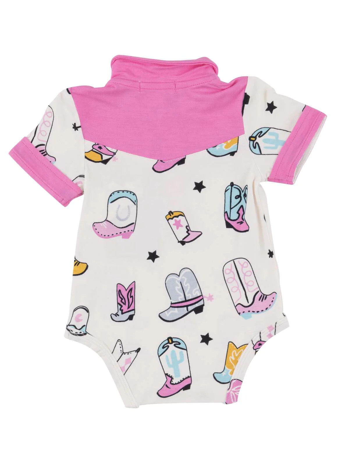 Cowboy Bodysuit, Cowboy Boots Pink | SpearmintLOVE