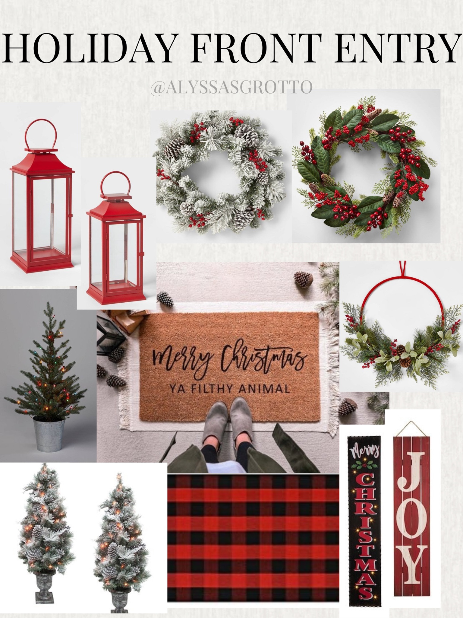 Holiday entry. Holiday front porch. Christmas front porch. Outdoor Christmas decor

#LTKhome #LTKSeasonal #LTKHoliday