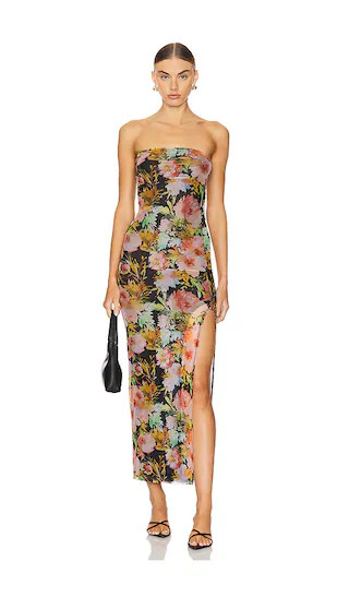 Angelica Maxi Dress in Black Floral | Revolve Clothing (Global)