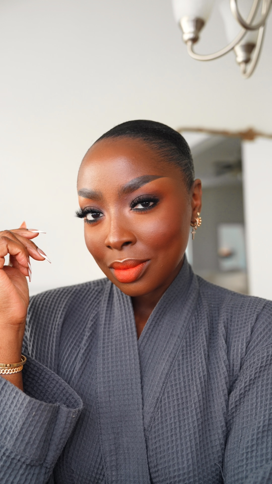 ARE WE STILL WEARING COLOR ON OUR LIPS?! It's been TOO LONG since I've worn a spicy red/orange lipstick and I love this one! Linked all products on my LTK. #melaninmakeup #melanin #makeuptutorial #makeup

#LTKFindsUnder100 #LTKBeauty
