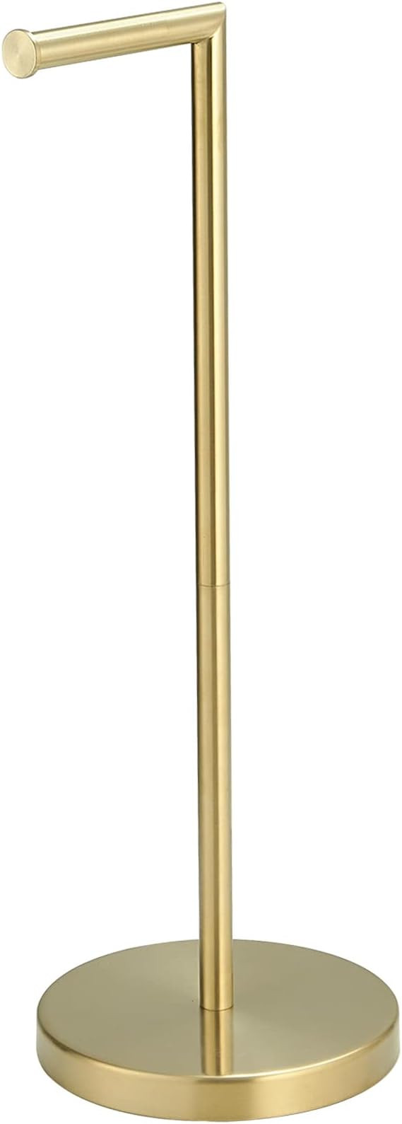 BWE Brushed Gold Toilet Paper Holder Stand, SUS304 Stainless Steel Modern Freestanding Tissue Toi... | Amazon (US)